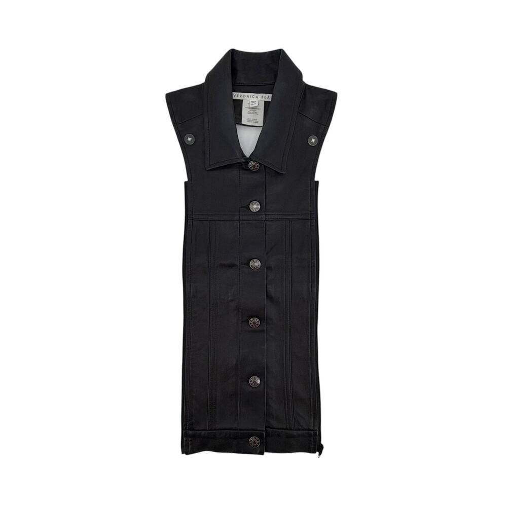 VERONICA BEARD Slate Dickey in Black Lamb Leather - Picture 1 of 7